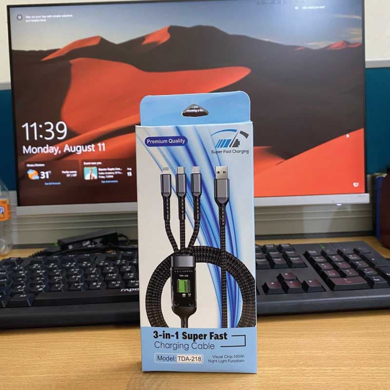 3-IN-1 SUPER FAST CHARGING CABLE, image 1 of 3