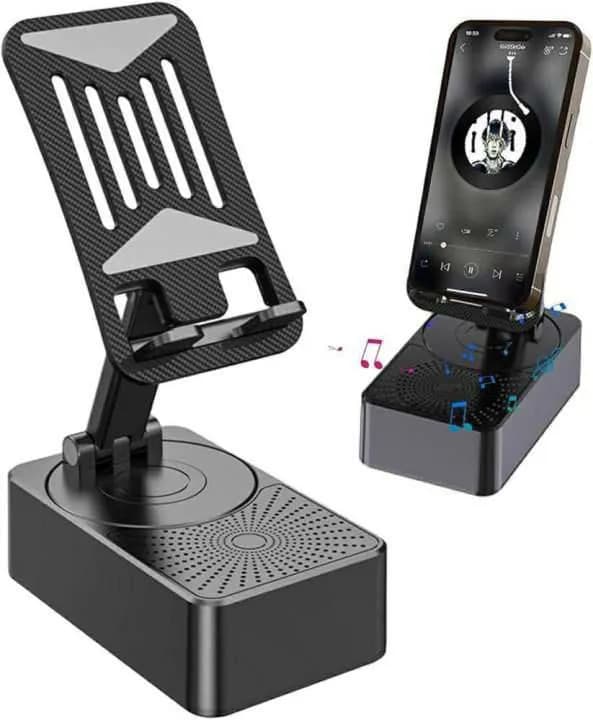 3-in-1 Bluetooth Speaker Phone Stand with Power Bank, thumbnail 2 of 3
