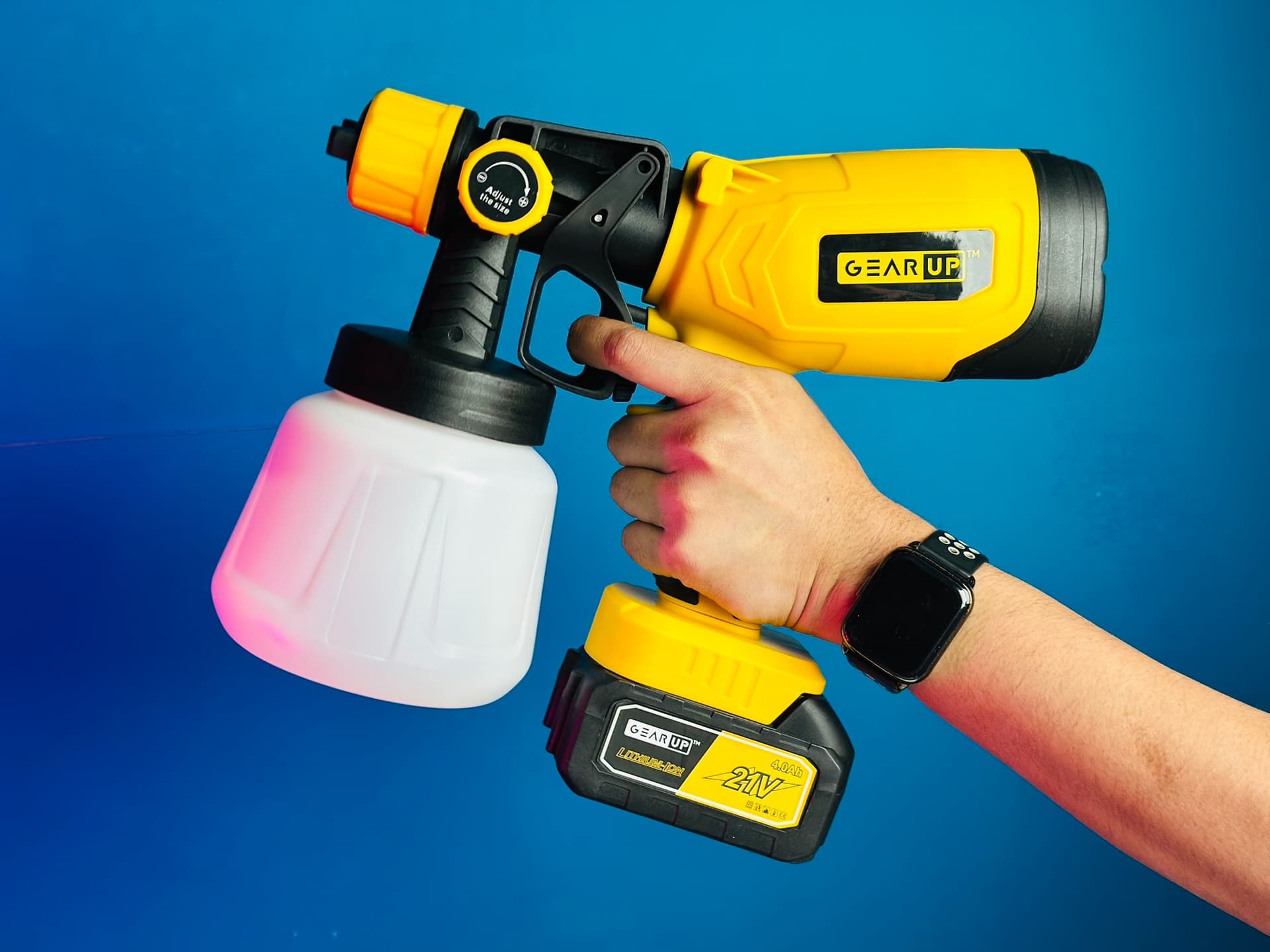 GearUP Rechargeable Cordless Paint Spray Machine, image 1 of 3