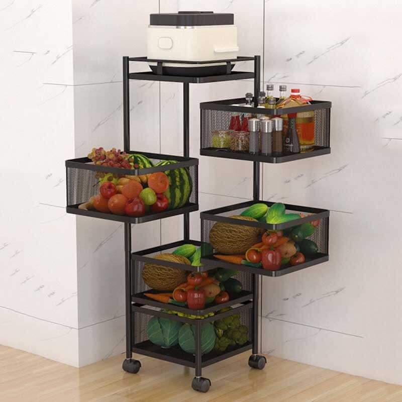 5 Layer Square Shape Kitchen Rack, image 1 of 4