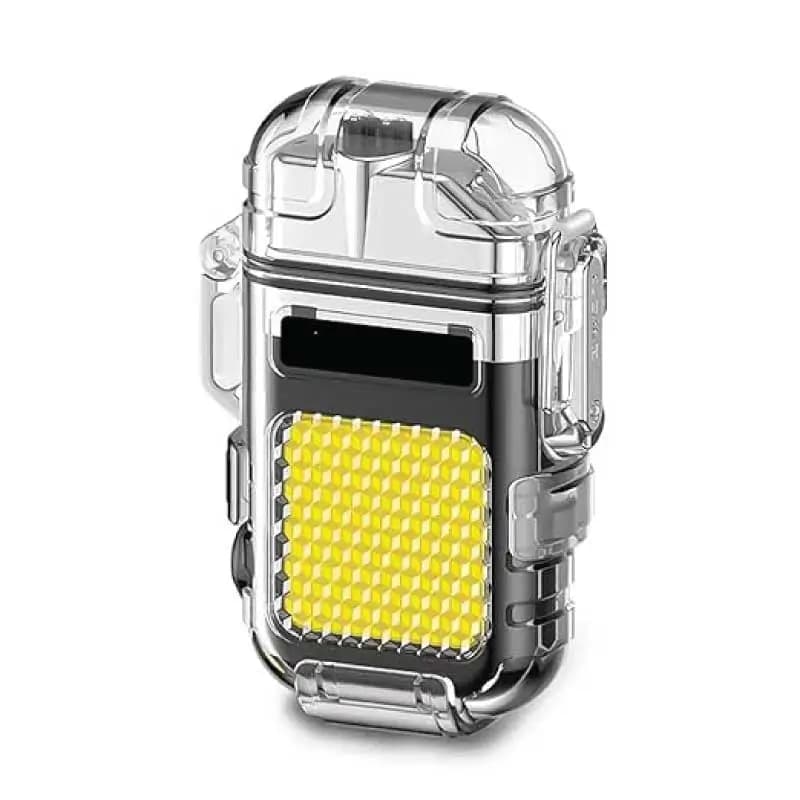 Led flashlight with lighter