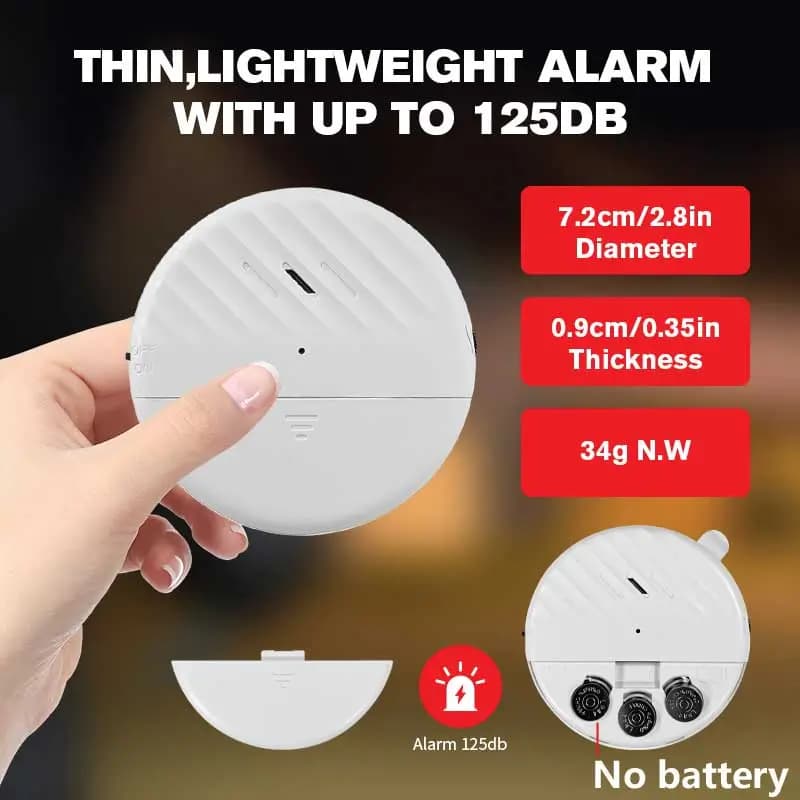 Vibration Sensor Alarm – 125dB Wireless Security Alarm