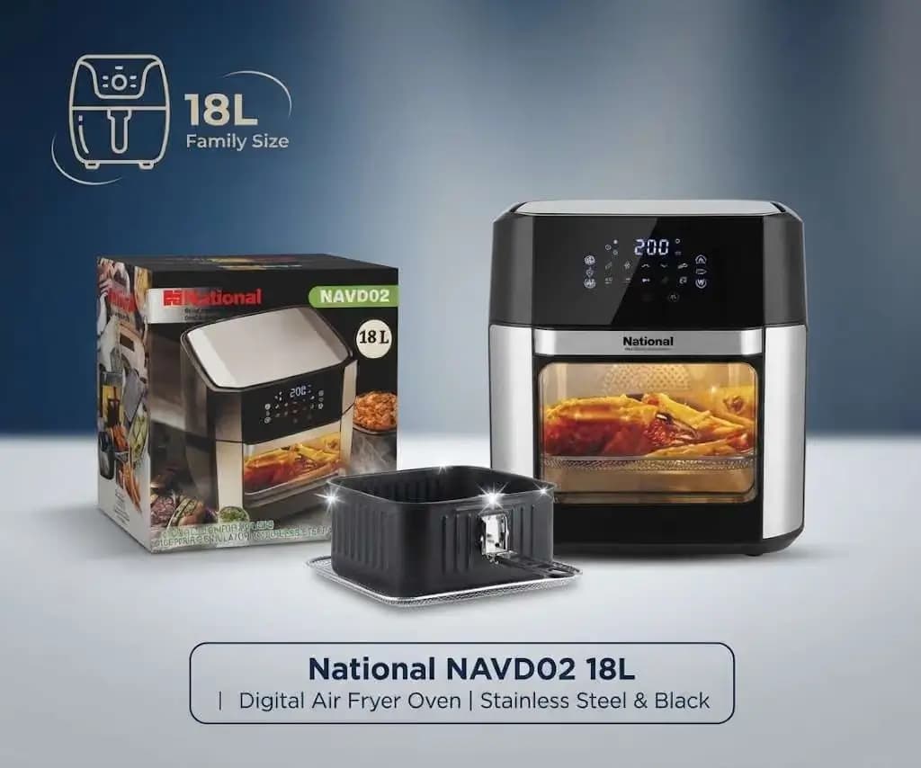 National NAVD02 Electric Oven – 18L, 1800W