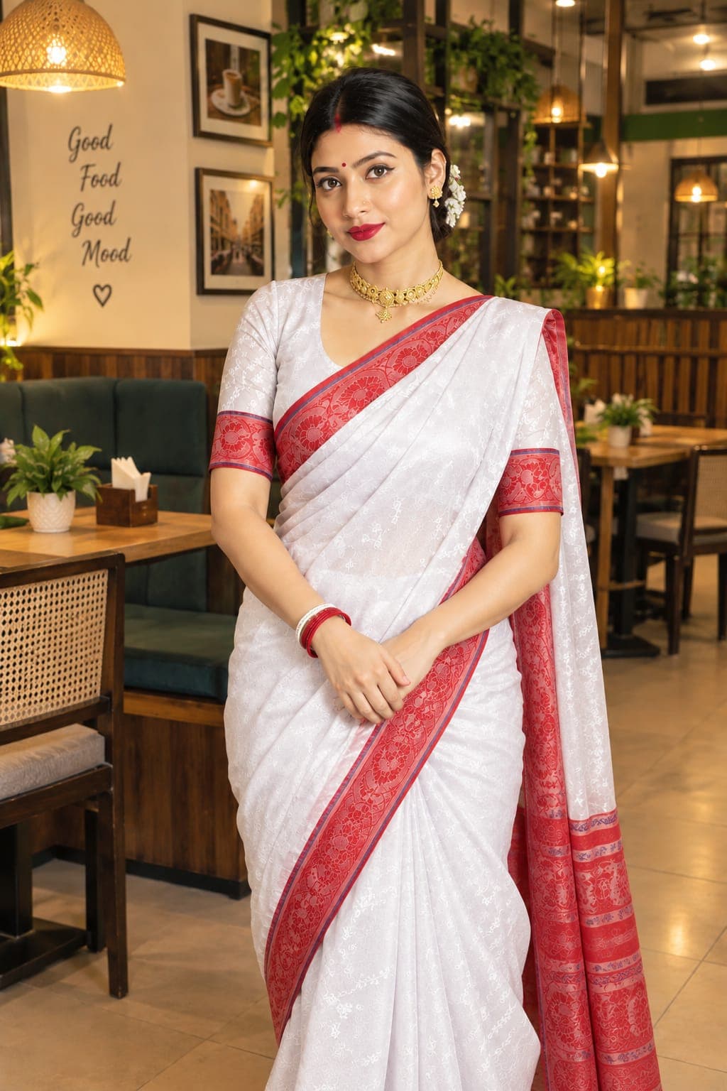 Soft Silk Katan Saree, thumbnail 2 of 3