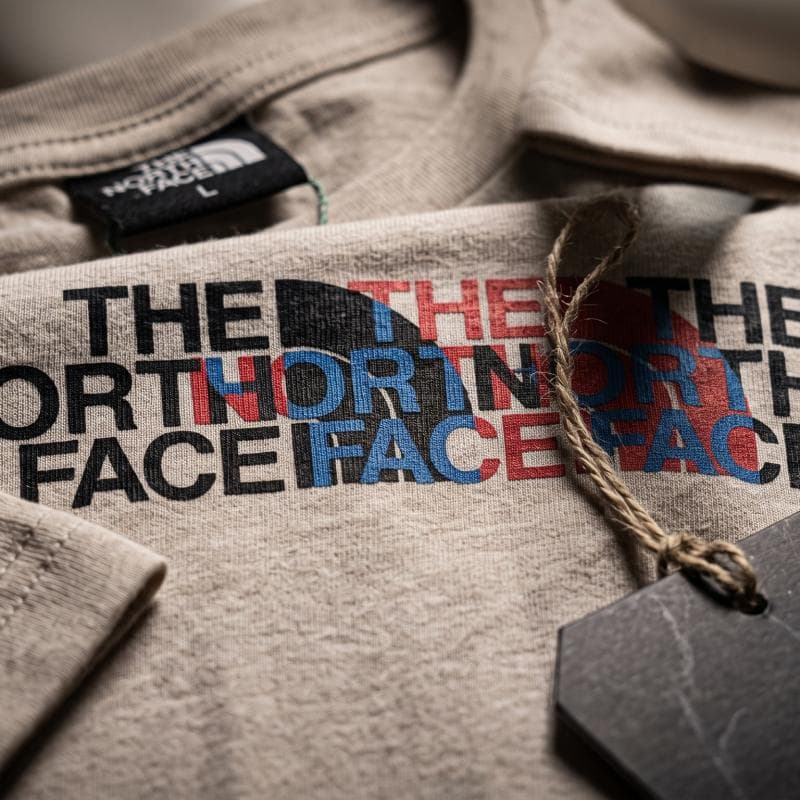 The North Face Men's Standard Fit Graphic Logo Crewneck T-Shirt, thumbnail 9 of 10