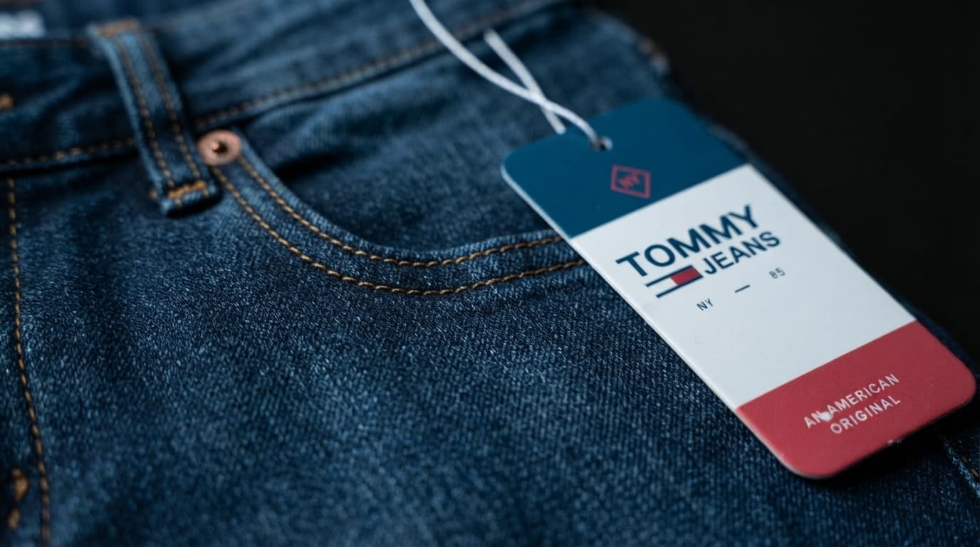 Tommy Jeans Premium Dark Wash Indigo Denim, thumbnail 6 of 7