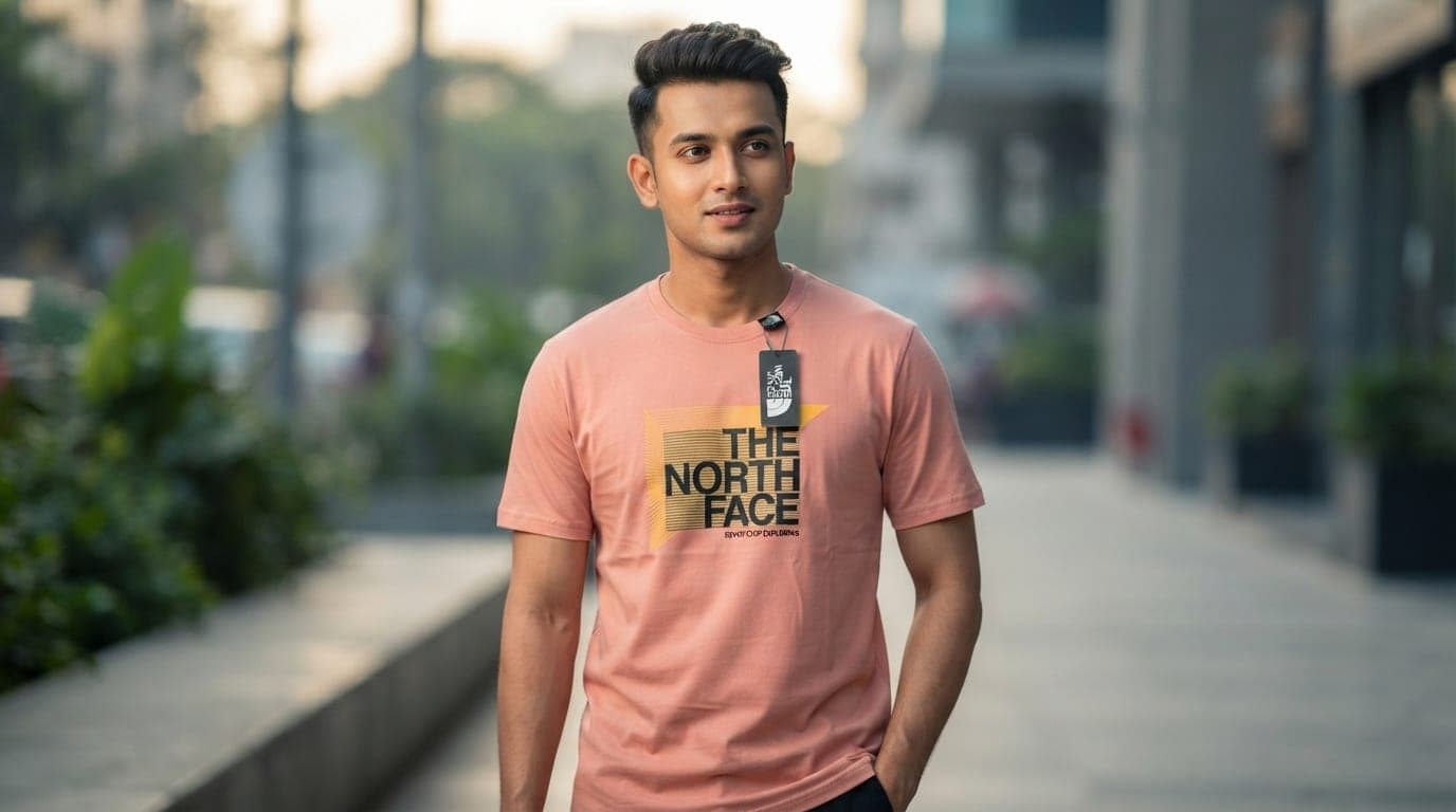The North Face Graphic Box Logo Premium T-Shirt – Dusty Rose, thumbnail 3 of 7