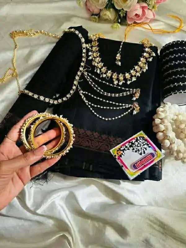 ​10 in 1 Premium Bridal Combo Package - Saree, Jewellery & Accessories Set