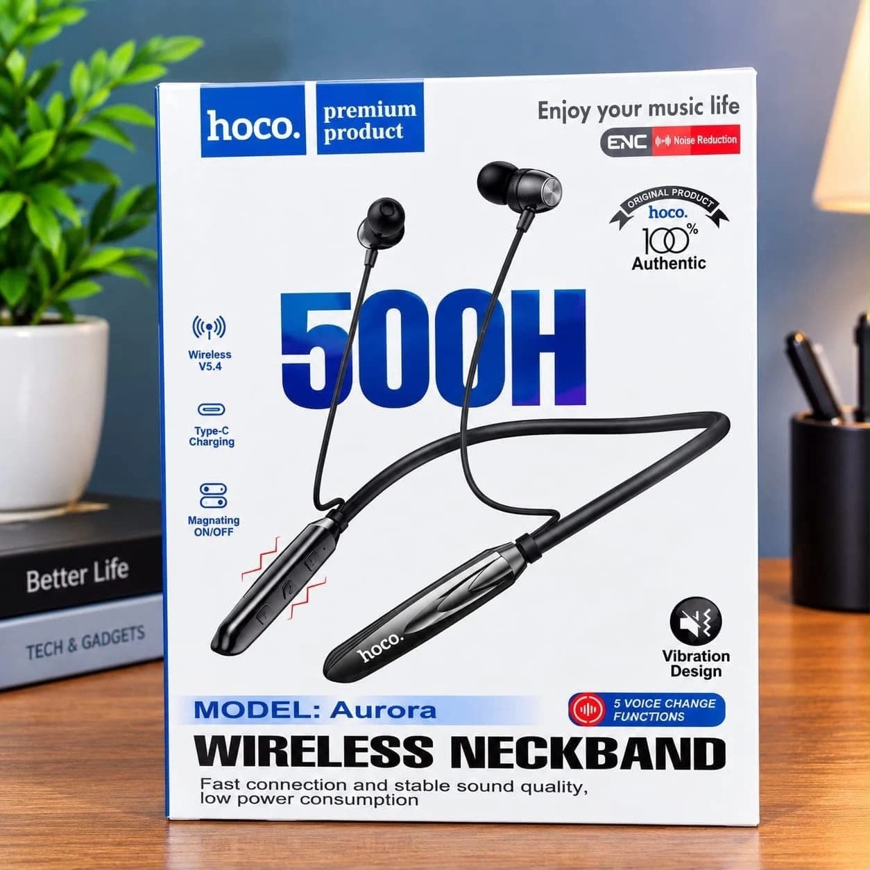 Hoco 500 Hour Magnetic Wireless Neckband